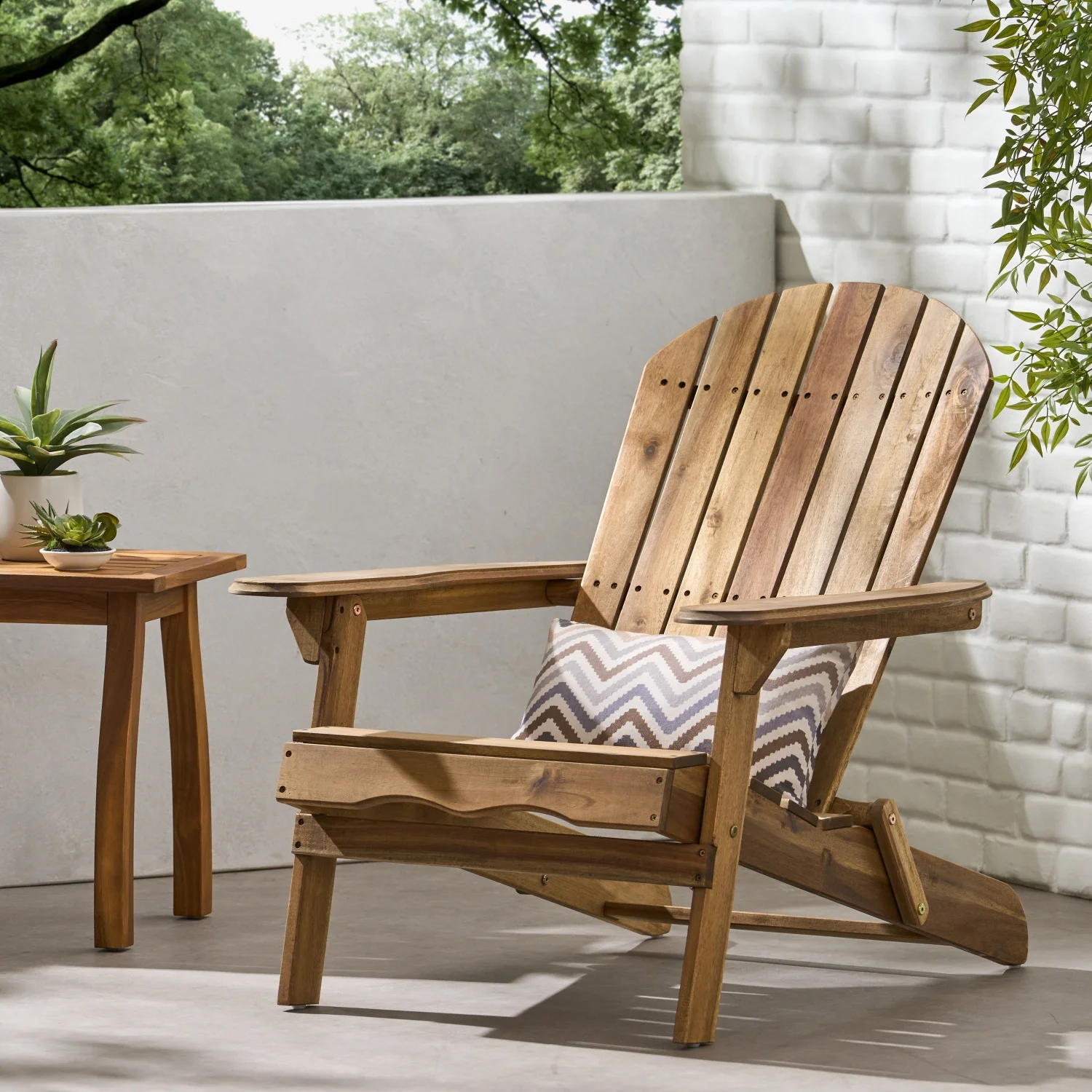 Comfortable and Relaxing Malibu Adirondack Chair for Outdoor Patio Deck - Durable and Stylish Wooden Adirondack Chair with Ergonomic Design - Perfect Addition to Your Backyard Furniture C
