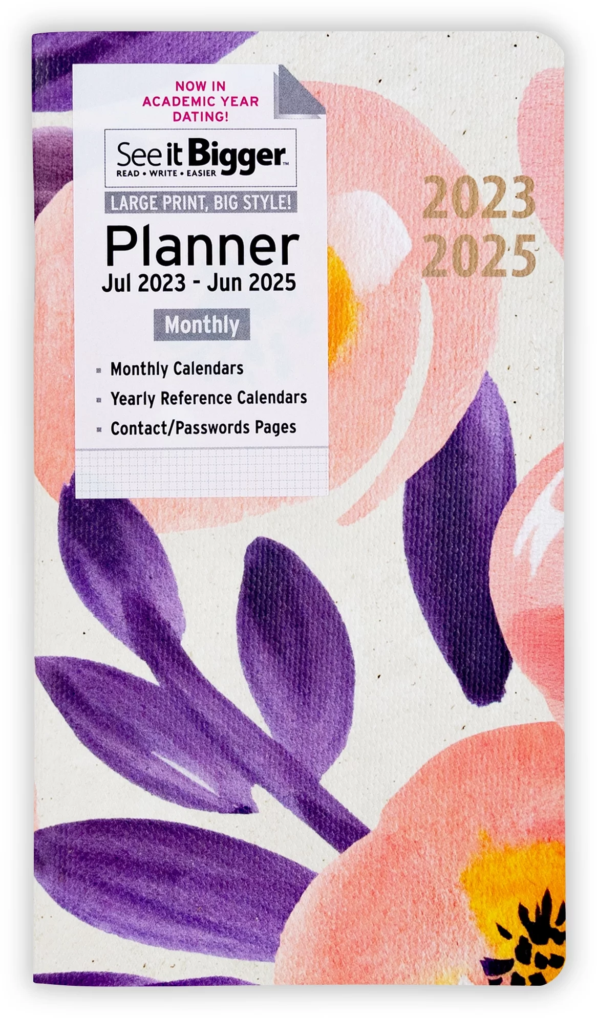 See It Bigger Monthly Pocket Planner, July 2023 - June 2025 (6.75