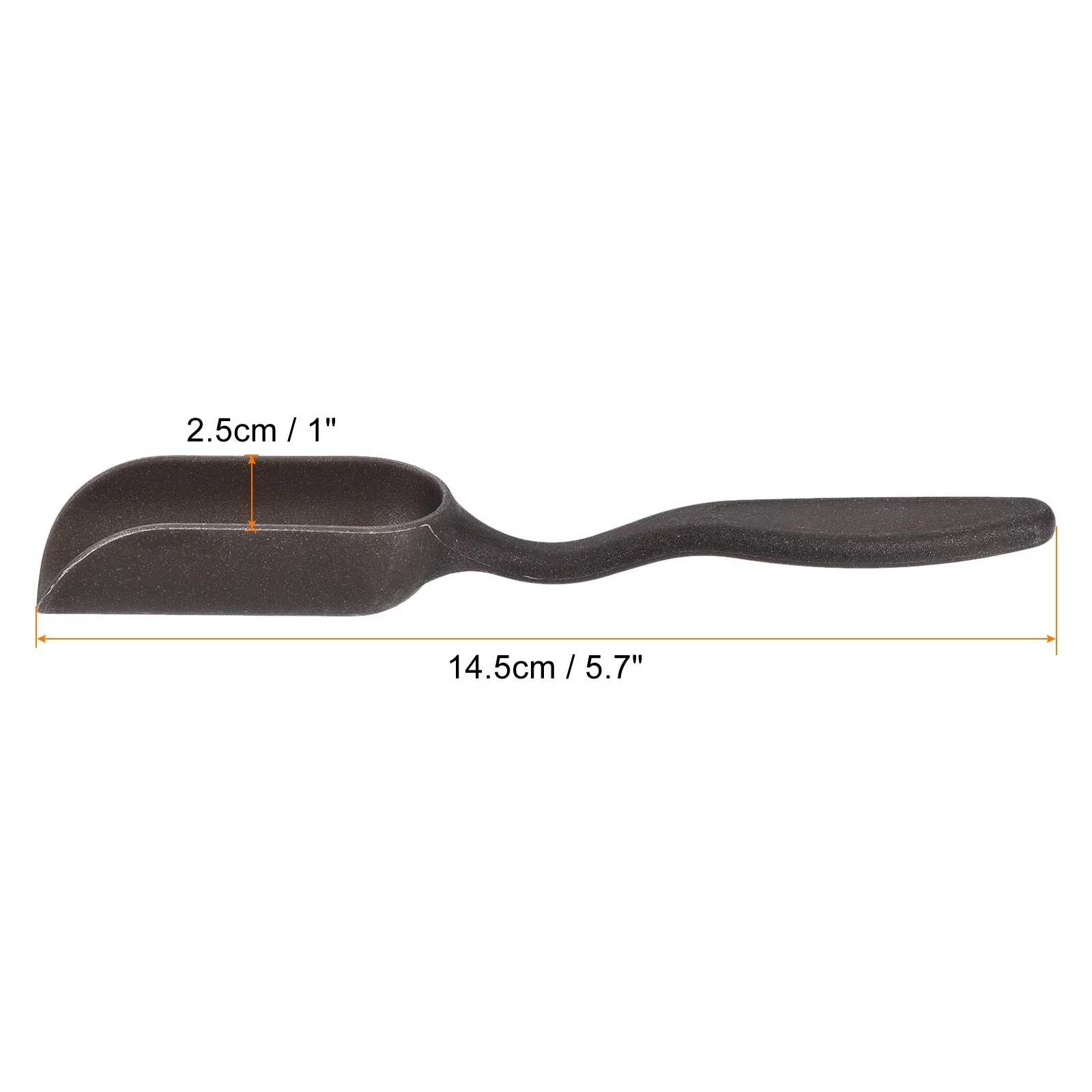 Uxcell 5.7'' Gardening Shovel Spoons Soil Scoops Planting Tools, Black 12 Pack