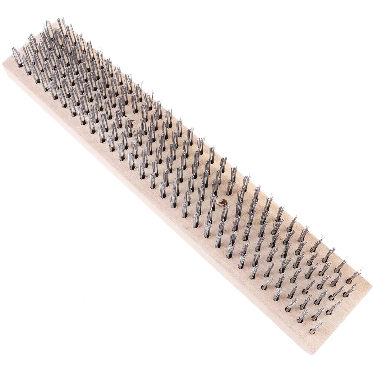 Qumonin 1 Pc Steel Wire Brush Patio Cleaning Derusting Brush Weed Moss Dirt Remover for Home Garden Use