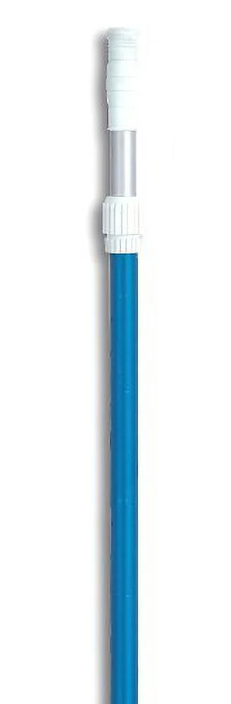 HYDROTOOLS By SWIMLINE 8351 2-Piece Telescopic Pole 6 To 12 Feet Adjustable Telepole For Swimming Pool Cleaning Skimmer Nets Vacuum Heads & Brushes Step-Up Anodized Aluminum W/ Strong Grip & Lock