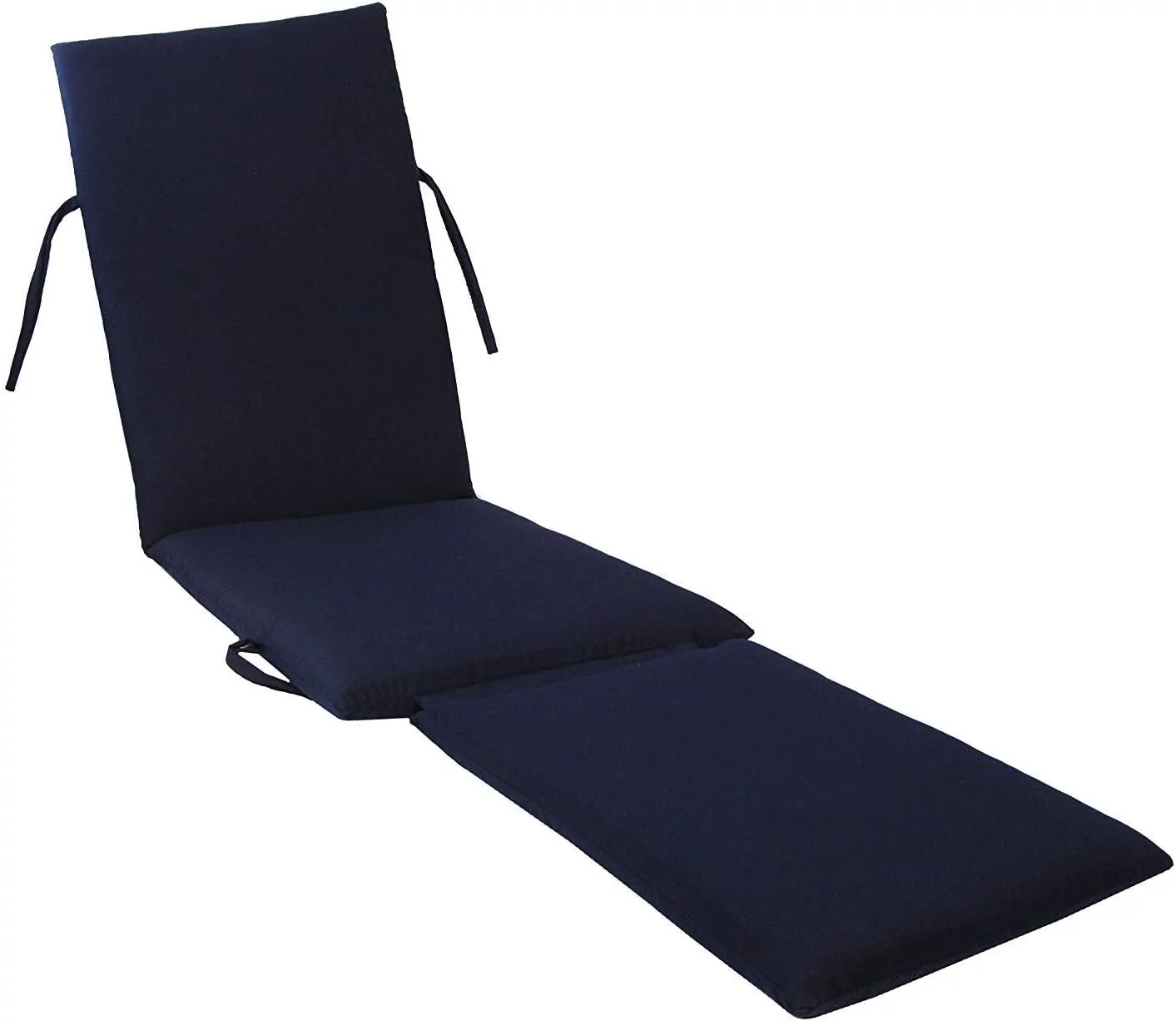 Made in Steamer Chair Cushion Sunbrella Canvas Navy #5439