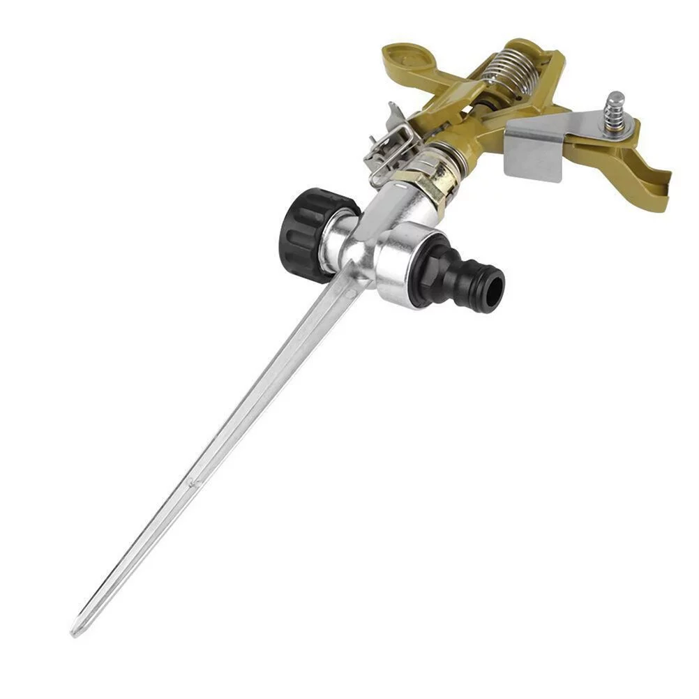 4 Point Garden Sprinkler Automatic Irrigation Grass Lawn 360 Degree Circle Rotating Watering Sprinkler Garden Pipe Hose Zinc Alloy