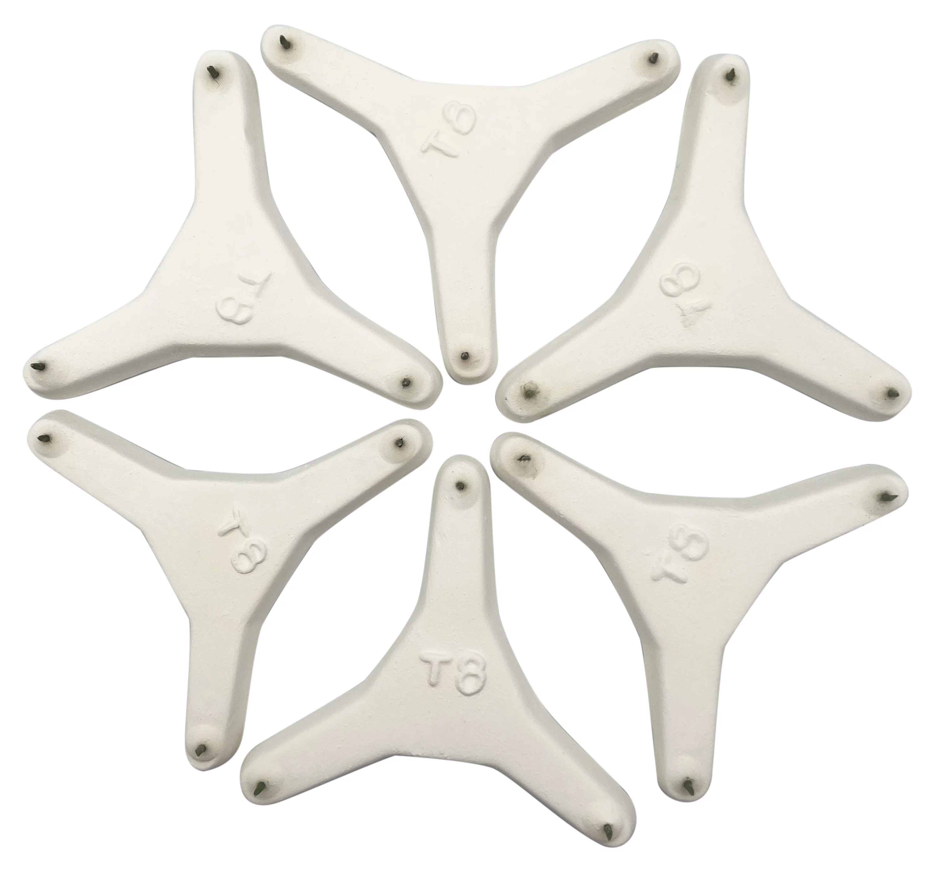 Ceramic Tripod 3-Point Kiln Stilt with Points 3-1/4