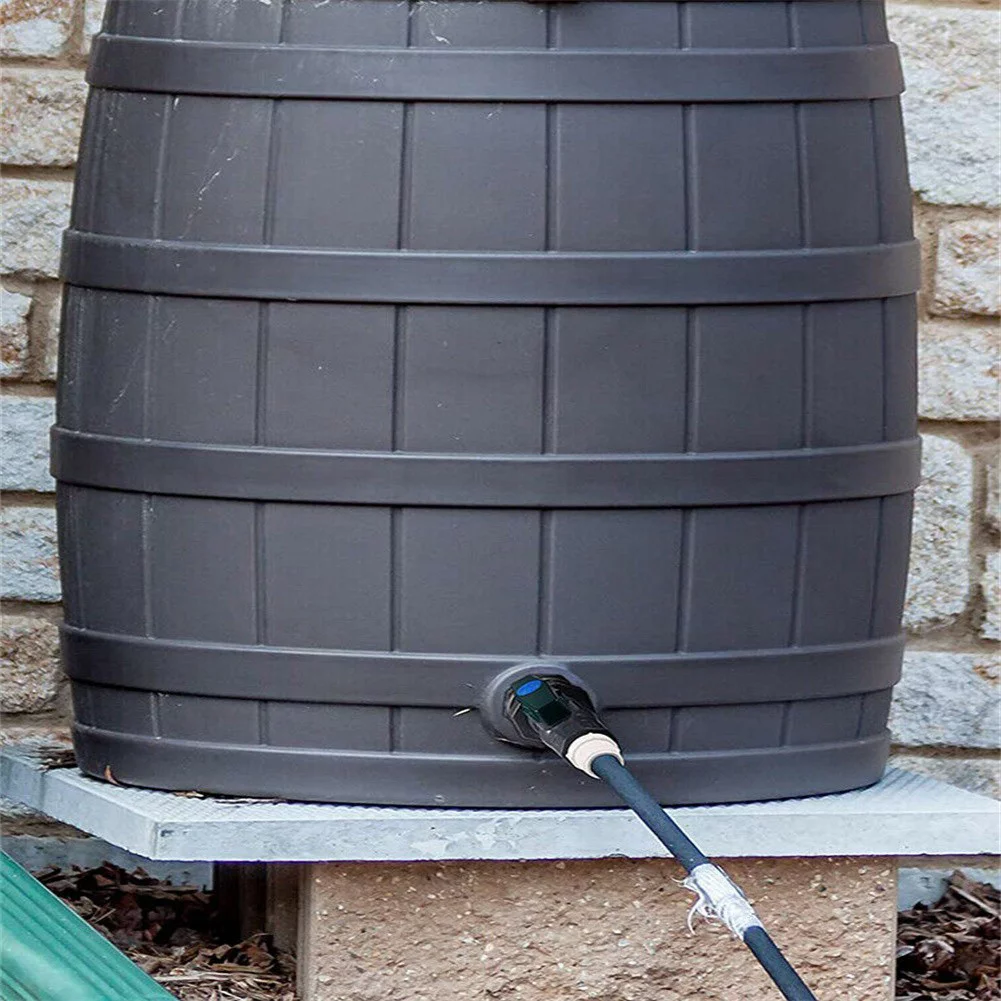 Tank Pool Bucket Rain Barrel Valve Diverter Seal Water Tight Garden Spigot Kit