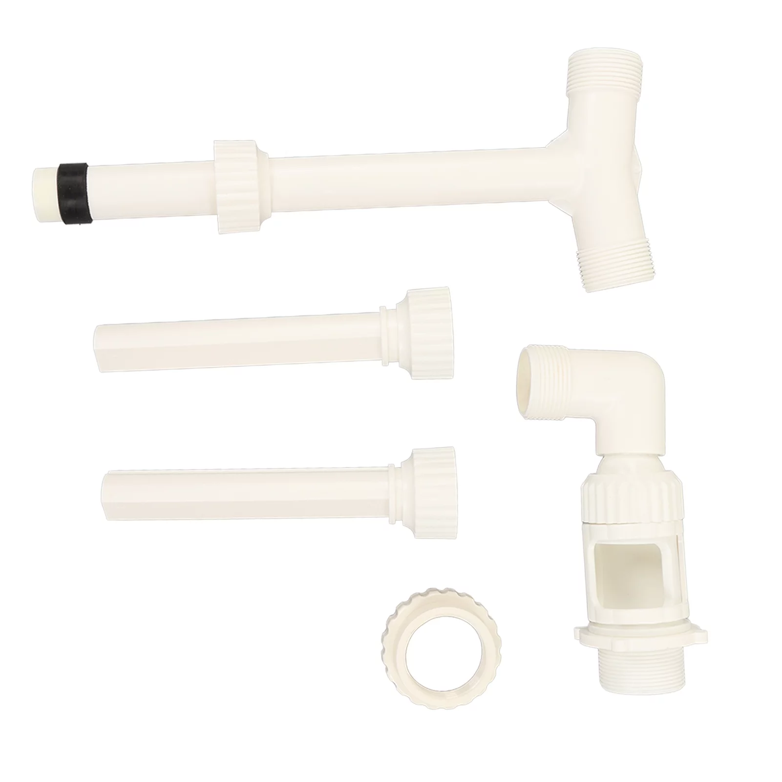 Pool Fountain Spray - PVC Adjustable Dual Head Pond Swimming Pool Fountain Spray, Pool Waterfall Spray with Internal Screw Thread G1 1/2 to G2 Adapter