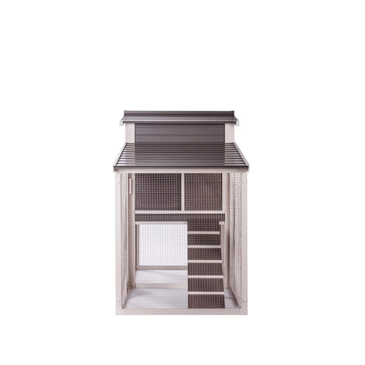 ECOFLEX Hampton Chicken Barn and Pen in Grey