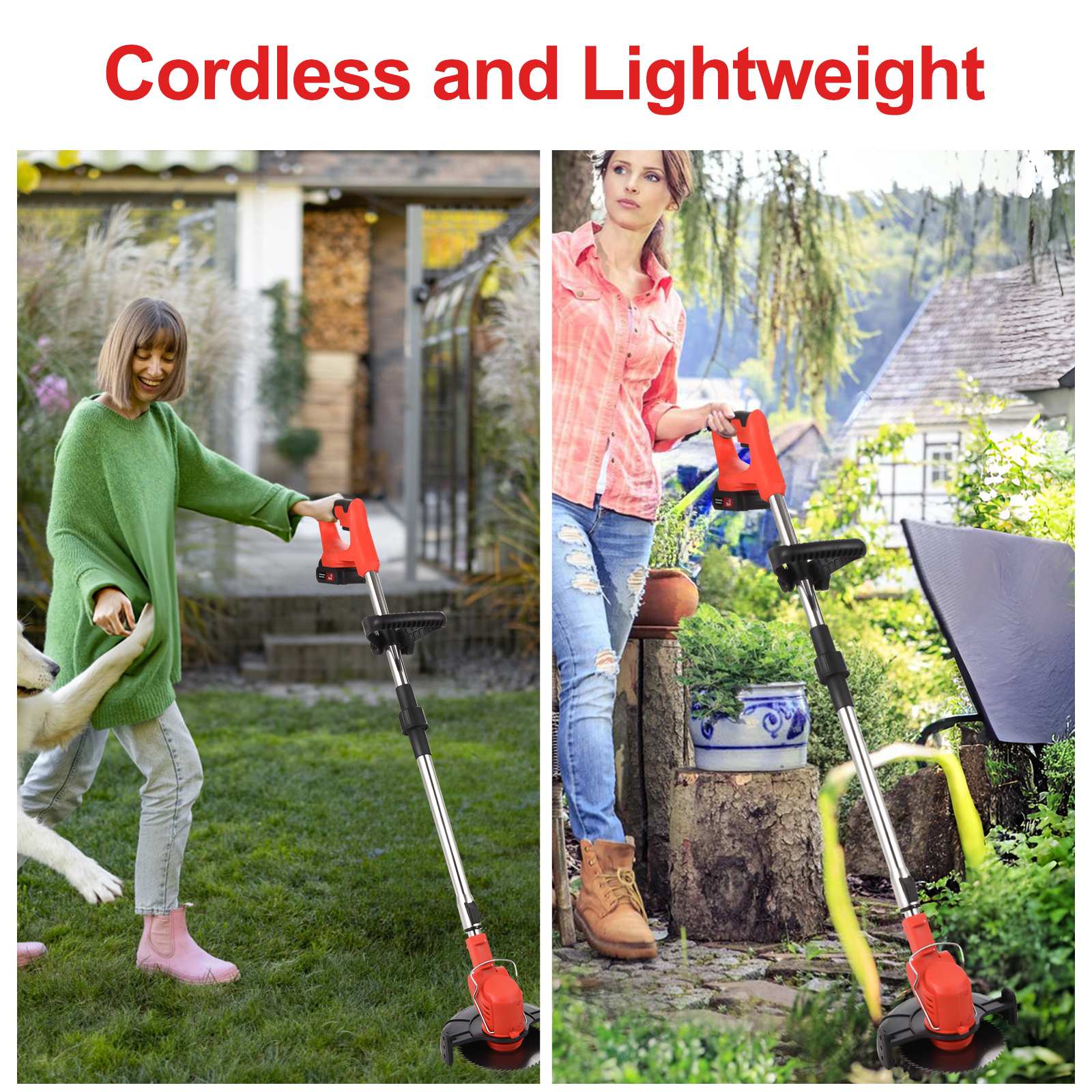 Electric Lawn Mower,3 Types Battery Types Battery And 21v With 3 Weed 21v With