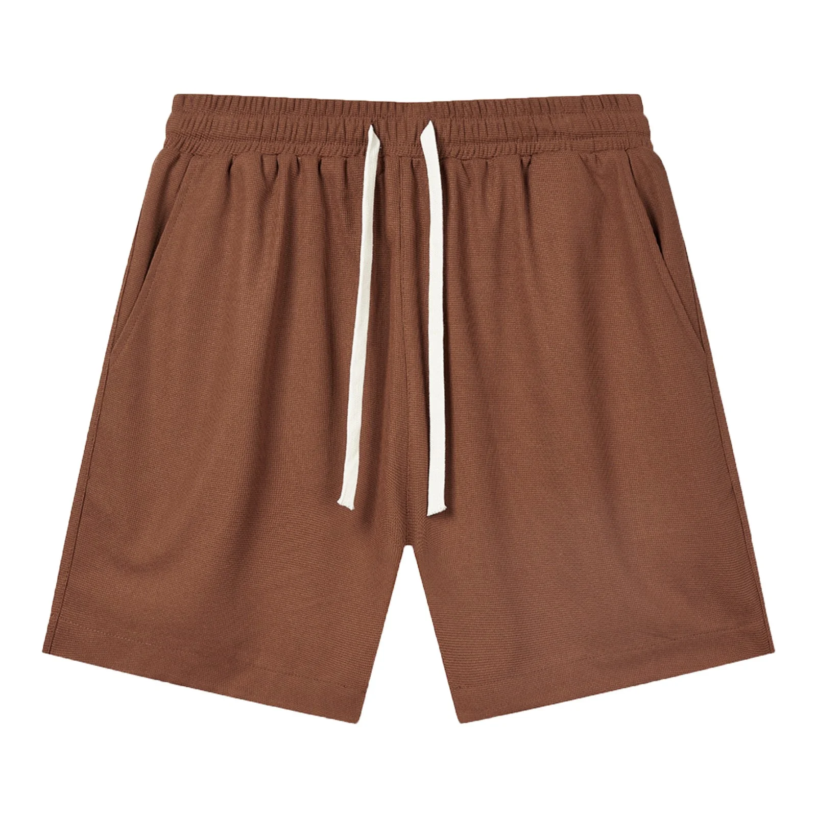 YiHWEI Men's Shorts Casual Male Summer Shorts Solid Color Tie Suit Cool Breathable Four Quarter Pants Men Shorts Cotton Casual Basketball Shorts Men with Pockets