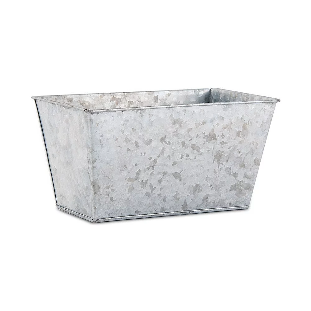 Weddingstar Galvanized Tin Rectangular Planter