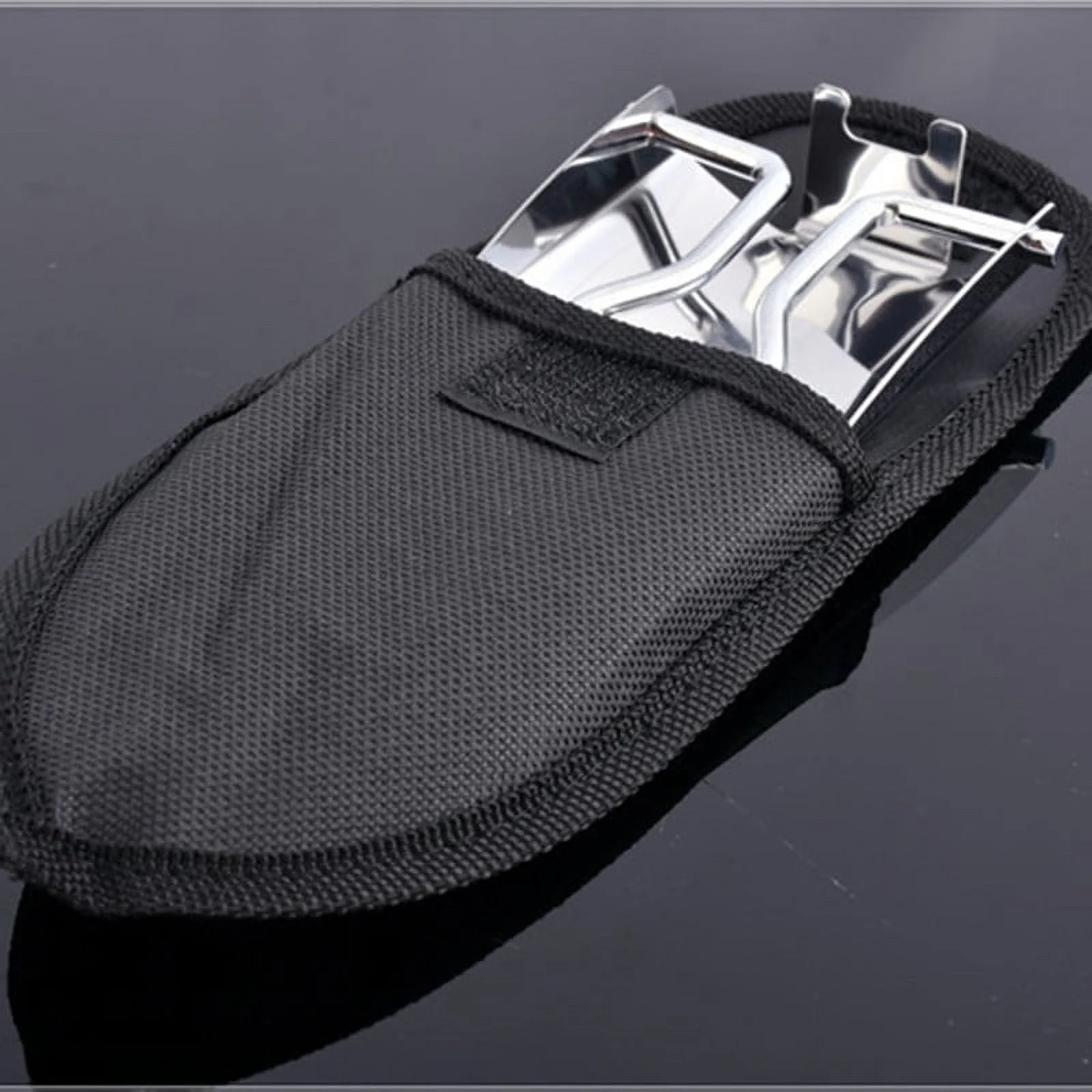 MVNSFEW Camping Rain Gear Creative Stainless Steel Folding Shovel Survival Spade Garden Tool Hiking Trowel