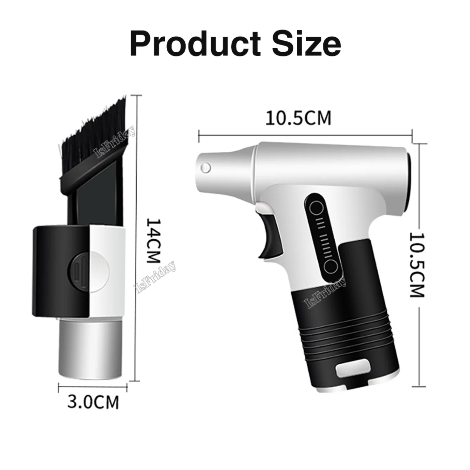 Jetdry Blower Turbo Jet Fan Turbo Violent Fan120000 rpm 55M/S Powerful Blower Air Duster Dust Blower 3 Speed Handheld Air Blower