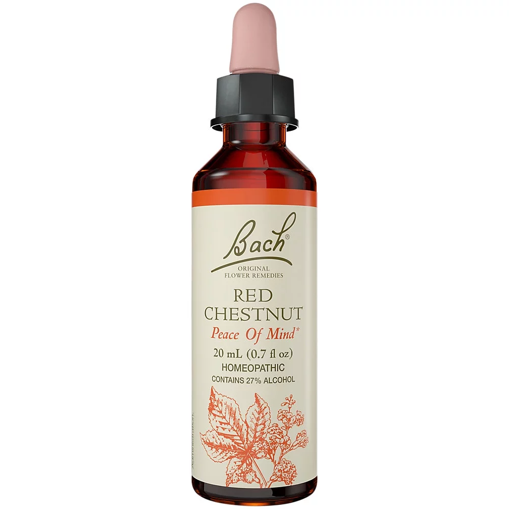 Red Chestnut for Peace of Mind, Natural Homeopathic Flower Essence (20mL Dropper)
