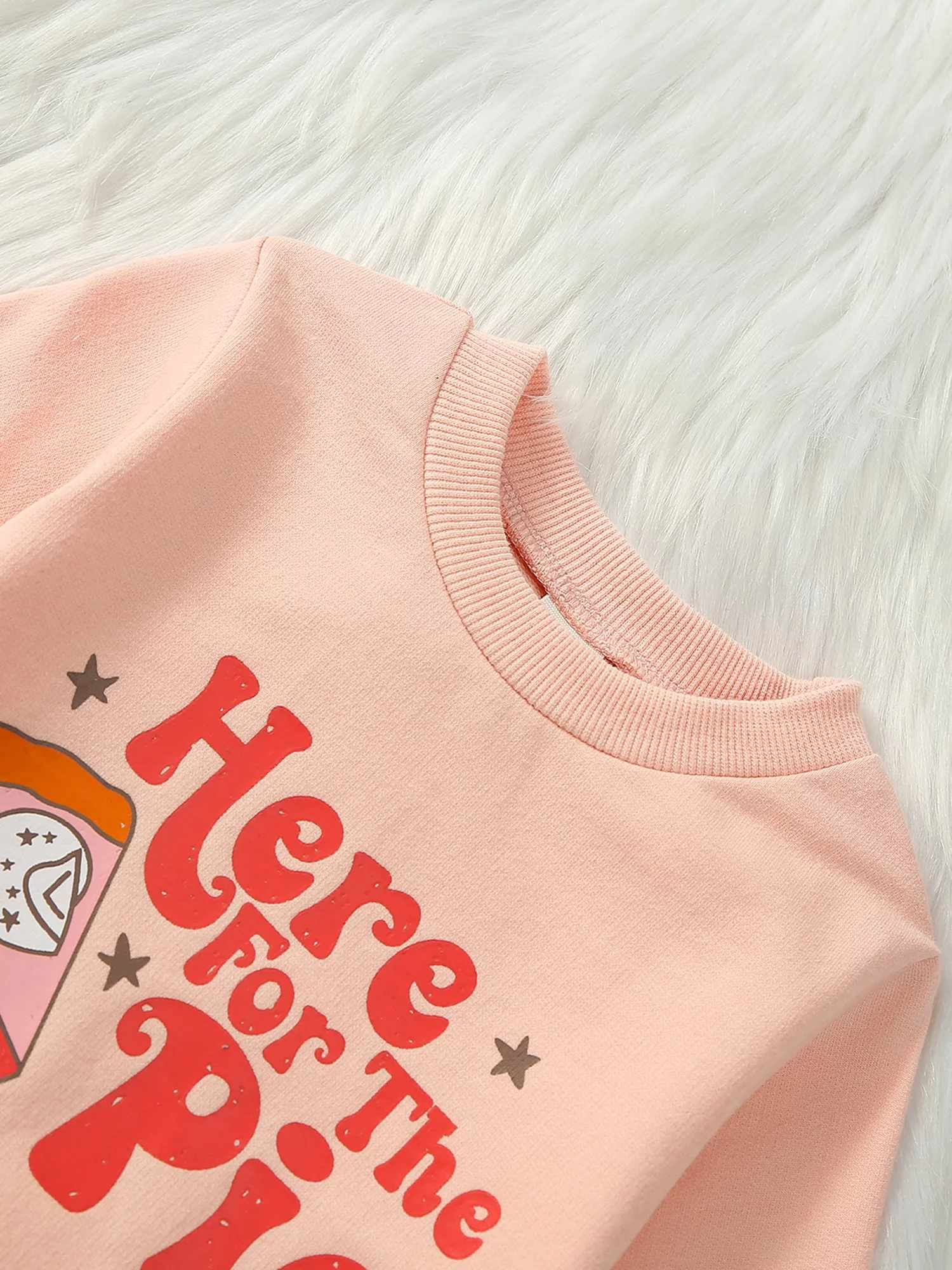 HOANSELAY Baby Girl 2Pcs Thanksgiving Outfits Long Sleeve Sweatshirt + Pie Print Flare Pants Set