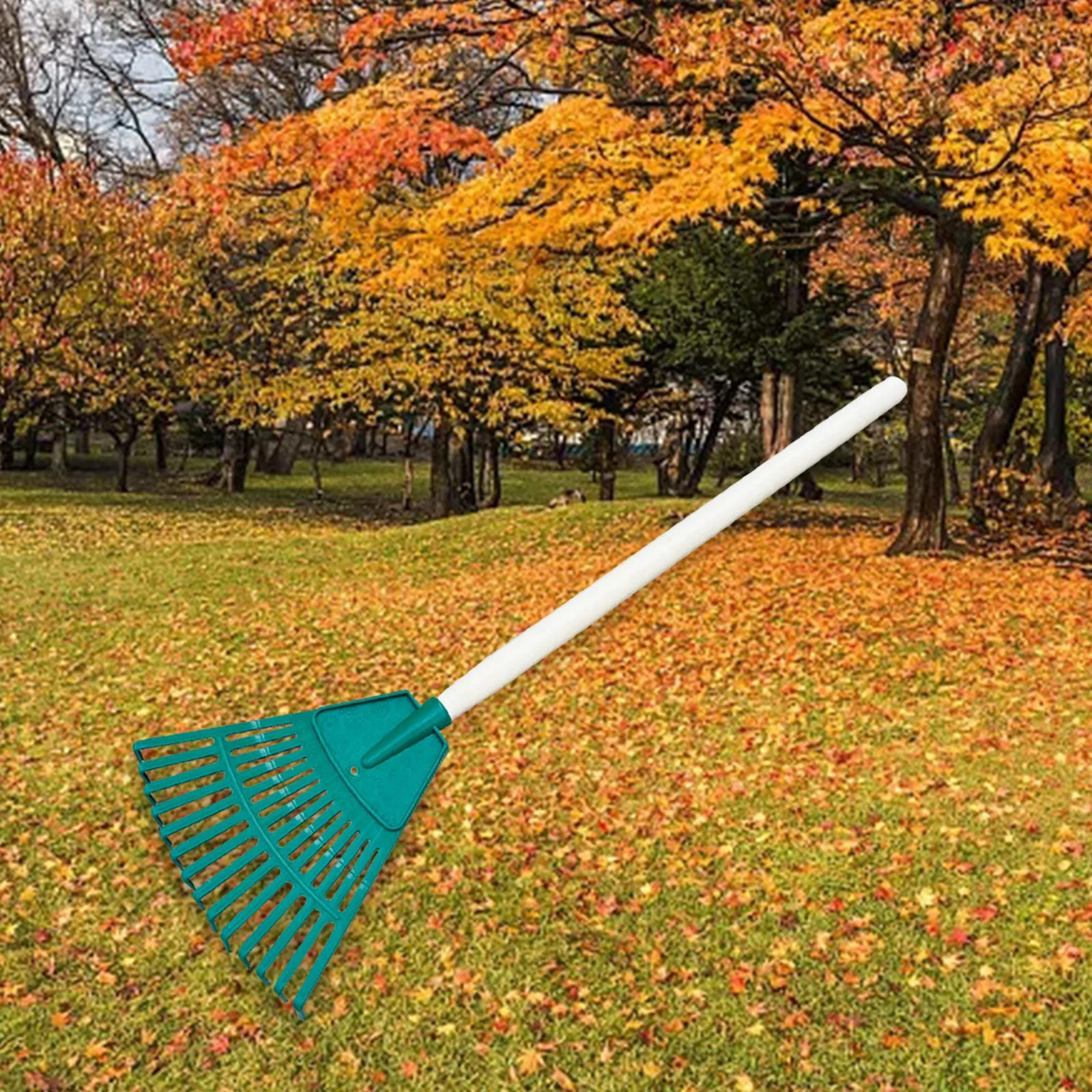 koolsoo Grass Leaf Rakes Garden Rake Tools Heavy Duty Mini Rakes for Lawns Leaf for Leaves Yard Dethatching Lawn Grass Grooming