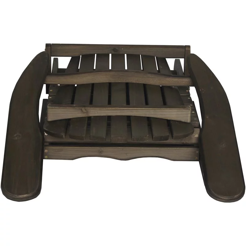 W Unlimited Oceanic Wooden Patio Adirondack Chair in Dark Brown