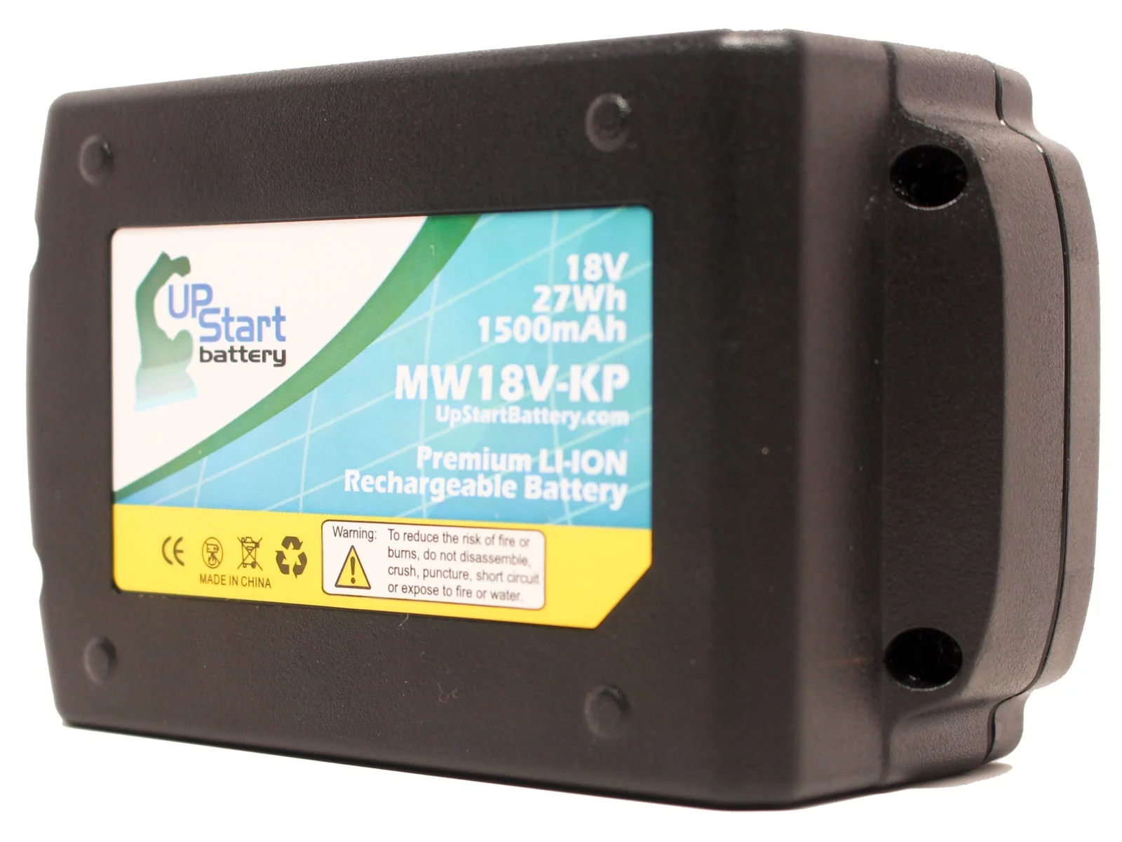 Milwaukee 0884-20 M18 Compact Blower Battery - Replacement Milwaukee 18V Battery (1500mAh, Lithium-Ion)