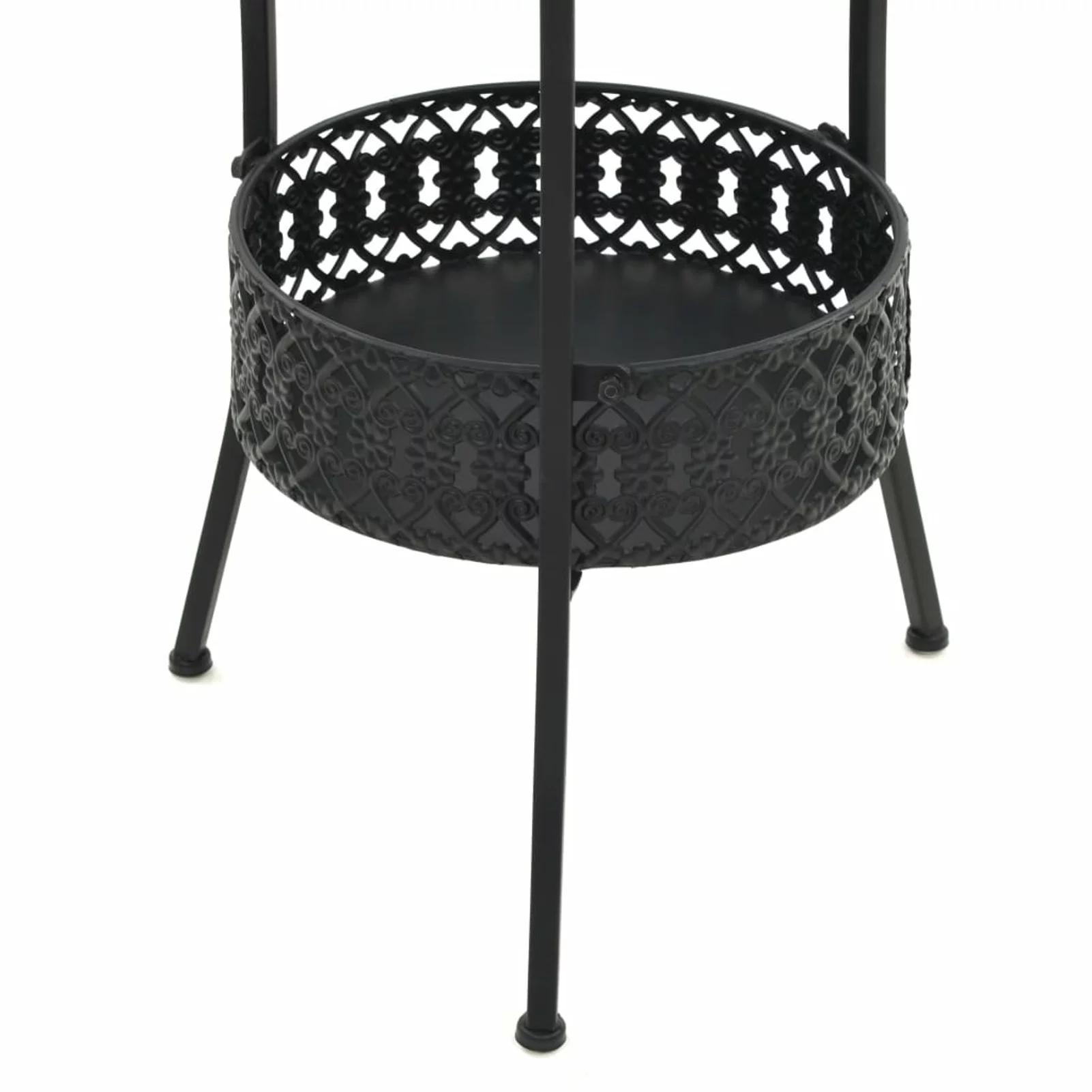 Carevas Bistro Table Black 15.7