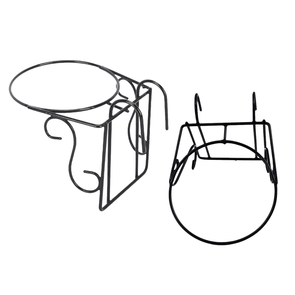 Gongxipen 2pcs Rail Planter Baskets Flower Pot Hanging Rack Railing Hanging Flowerpot Stand
