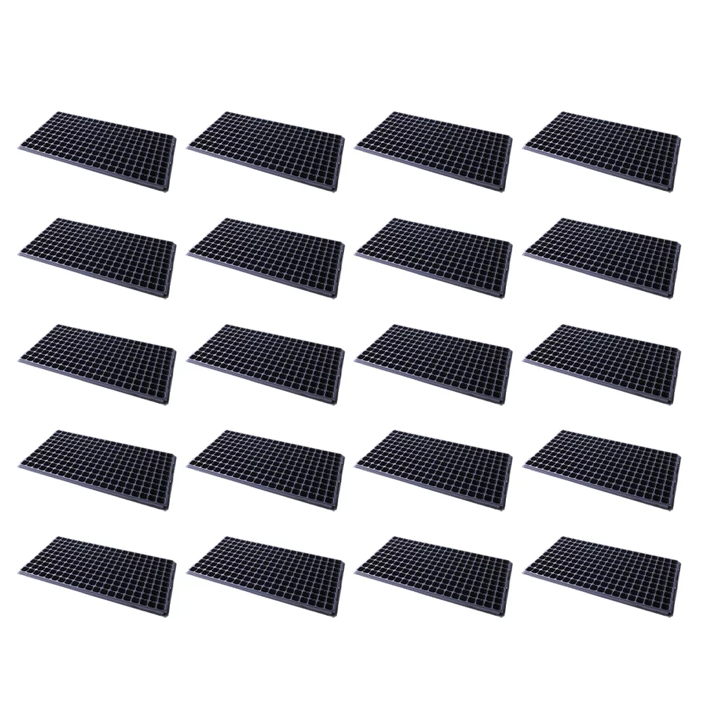 Guichaokj 10Pcs 200 Cell Starter Trays Vegetable Planting Insert Plug Trays