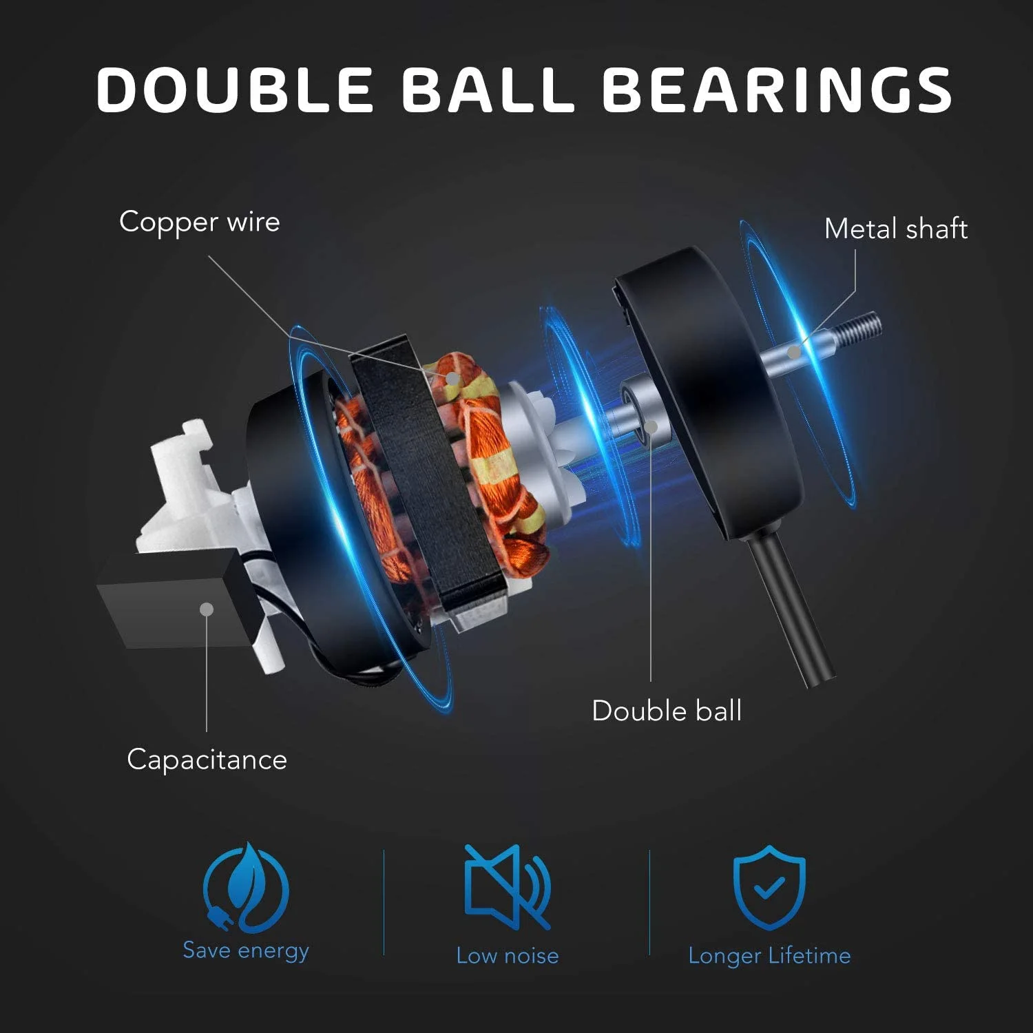 Simple Deluxe 20 inch 3 Speed Metal Wall Mount Fan