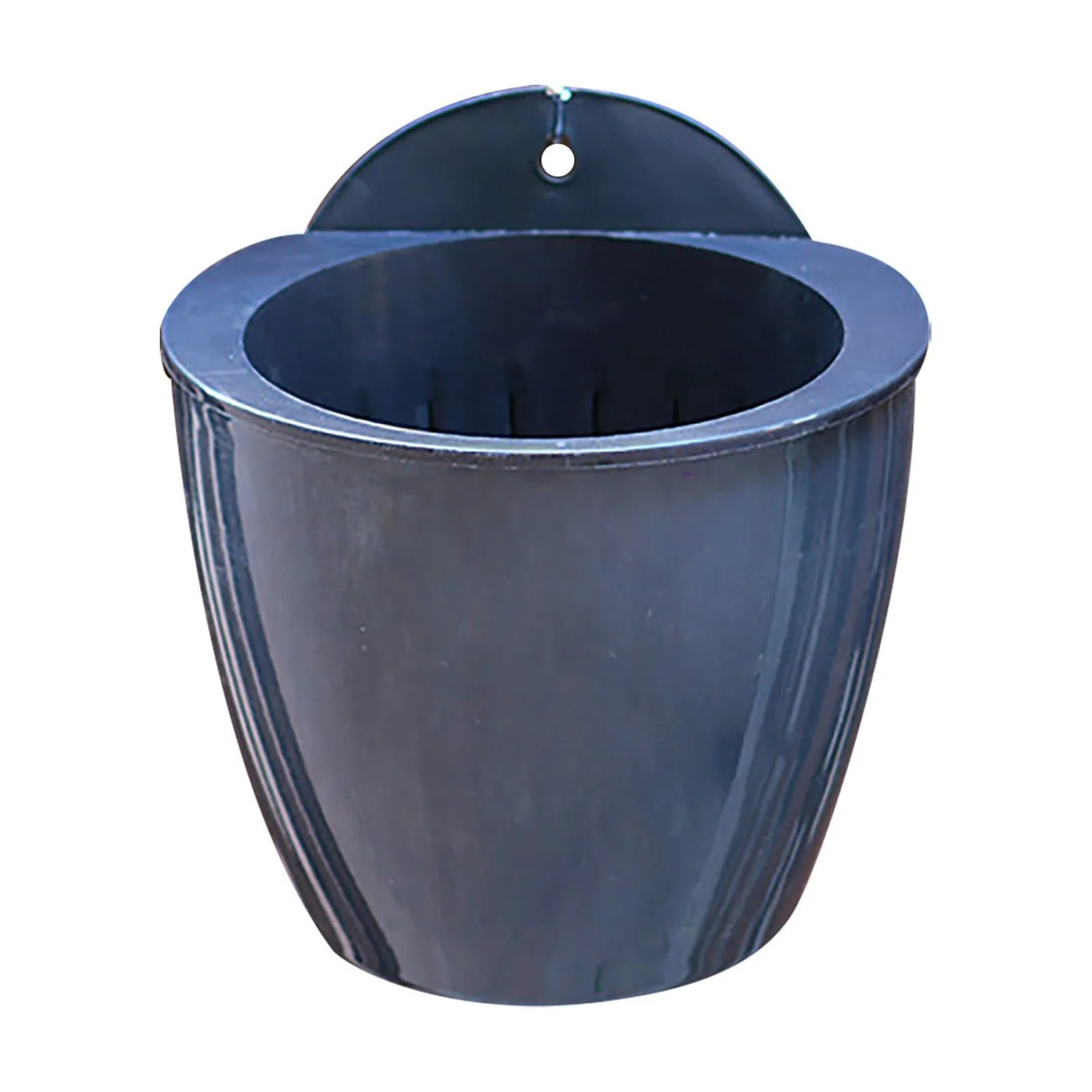 Bnnlsa Flower Pots 7 Pack Self Watering Flower Pot Wall Hanging Plastic Planter with Removable Basket Cotton Rope and Hooks for Indoor Garden