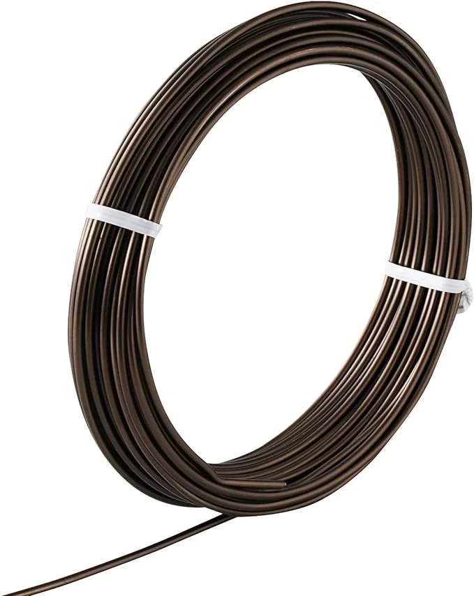 Hanafubuki Wazakura Japanese Bonsai Training Wire 3.0mm, Brown Anodized Coating Aluminum Made in Japan 150g - 25.5Ft (7.8m) 3.0mm