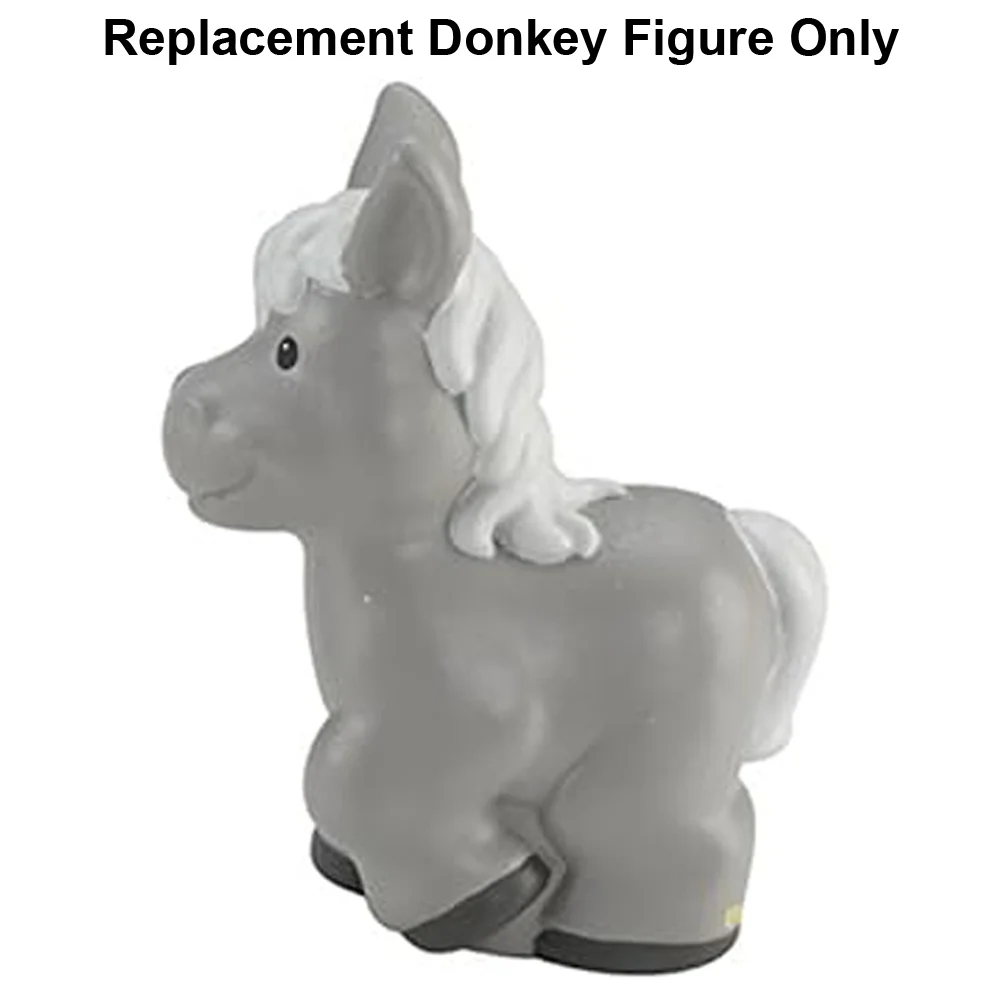 Mattel Replacement Part for Fisher-Price Little People Playset - CHD20 ~ Replacement Gray Donkey Figure ~ Works with Fisher-Price Farm Playset and Other Playsets as Well!
