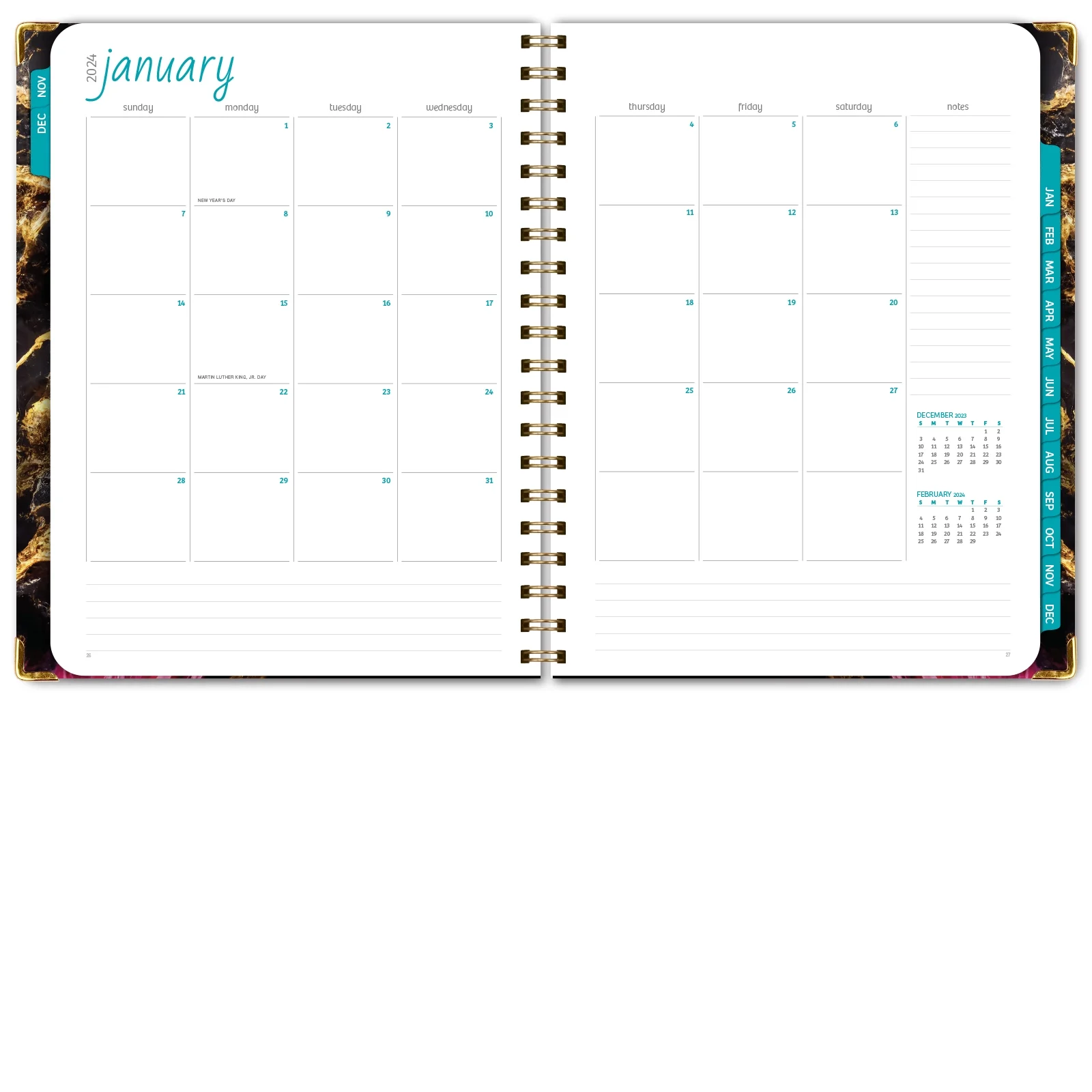 Hardcover CY 2024 Fashion Planner - 8.5