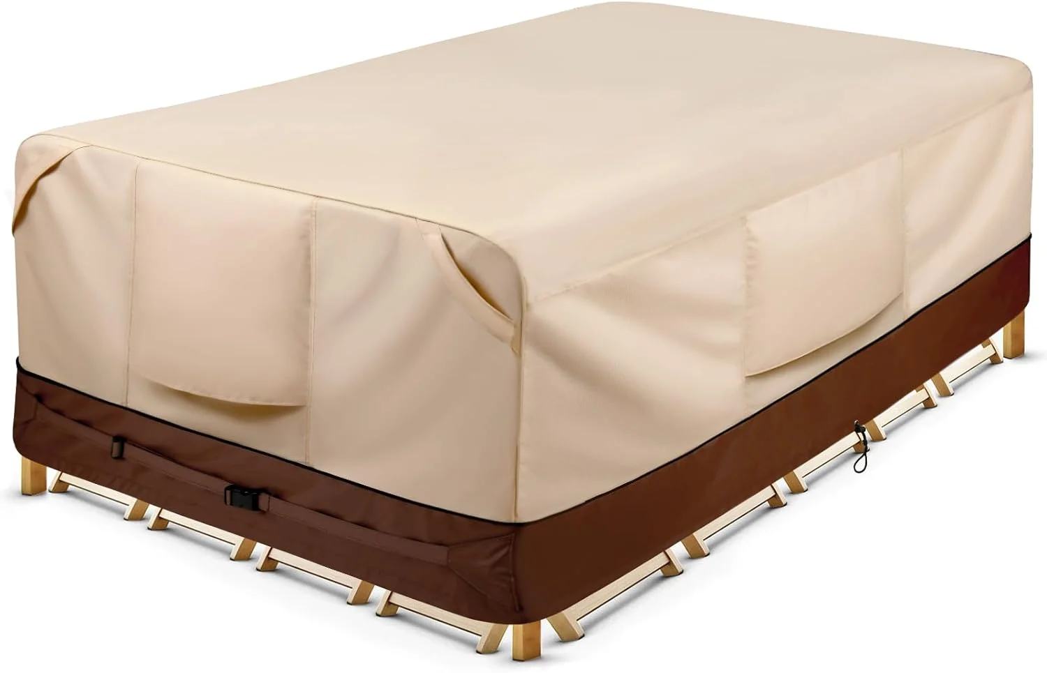 Waterproof Patio Furniture Set Covers Durable, Outdoor Table and Chair Covers Rectangular Large - Fits up to 98L x 78W x 32H inches