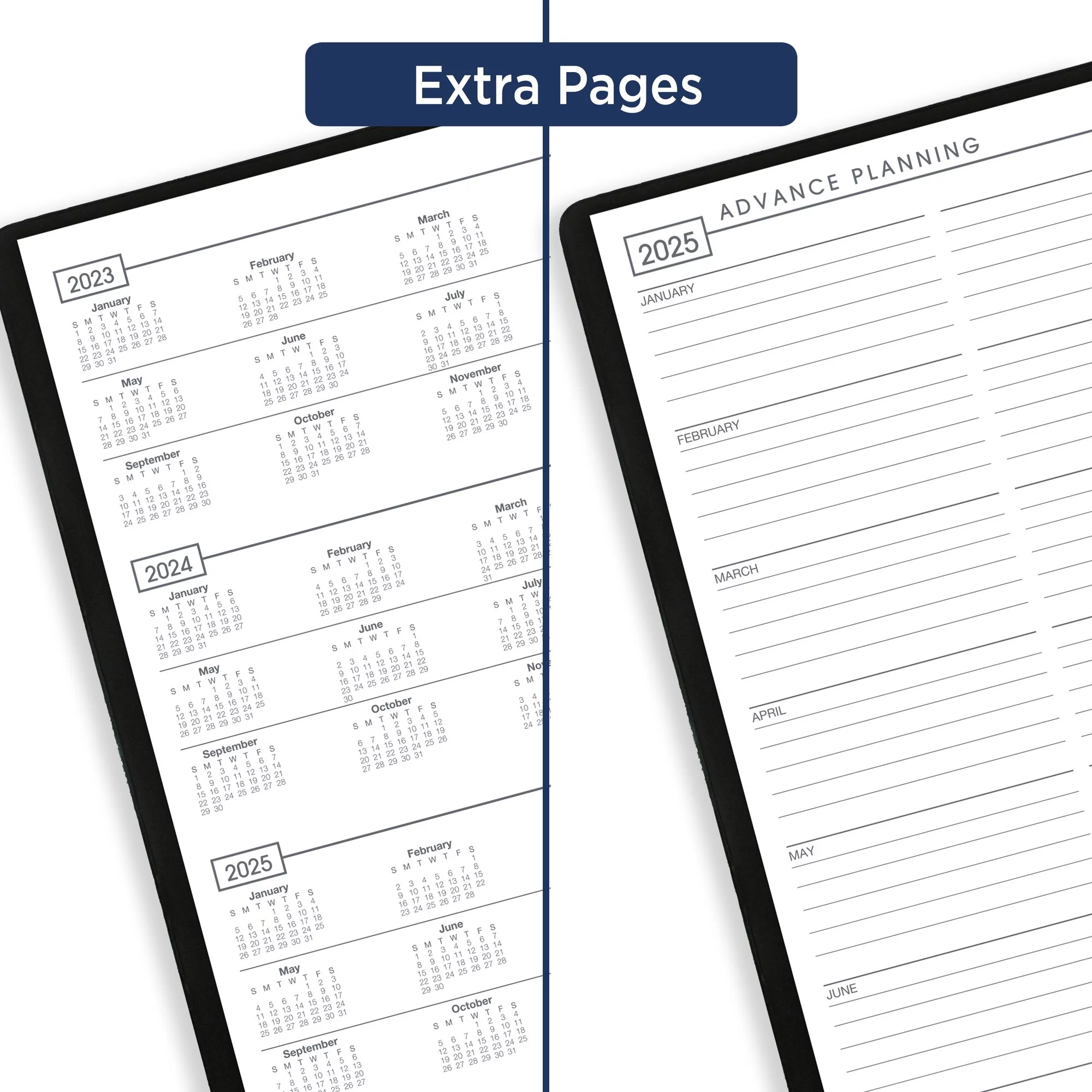 AT-A-GLANCE Designer Cover 2024 Monthly Planner Black Large 7 x 10 - Monthly