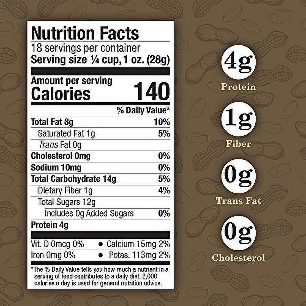 Virginia Diner - Gourmet Natural Extra Large Butter Toasted Virginia Peanuts, 18 Ounce Tin