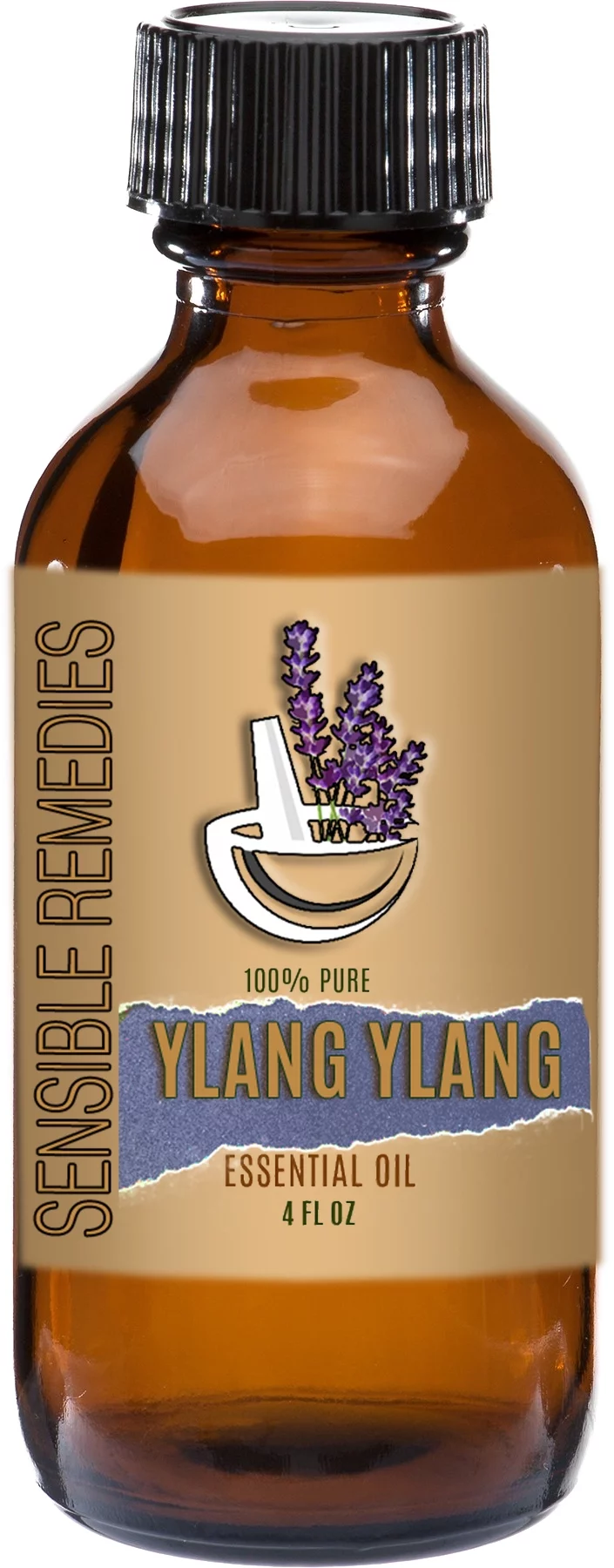 Sensible Remedies Ylang Ylang 100% Therapeutic Grade Essential Oil, 4 fl oz
