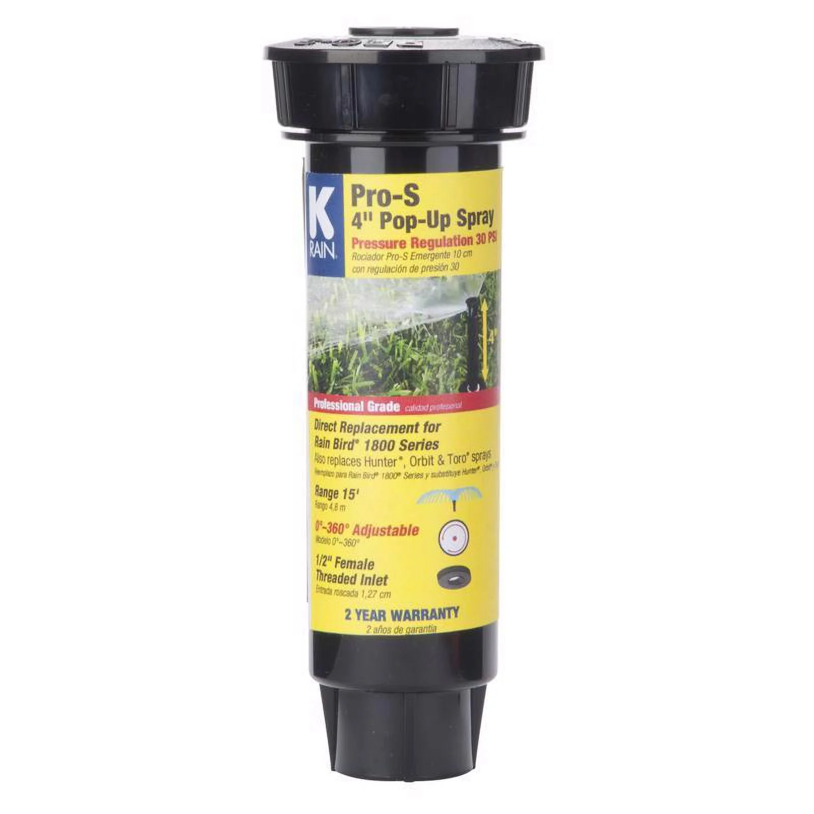 1 Pc, K Rain Pro S 4 In. H Adjustable Sprinkler Spray Head