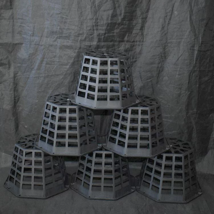 9 Pack - 6'' Black Octagon Ultimate Orchid Basket by Sophie's Orchids