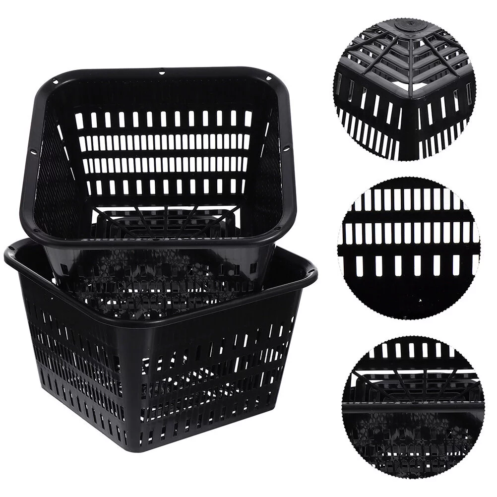 Guichaokj 10pcs Cultivation Root Control Pots Thickened Orchid Pots Planting Basket