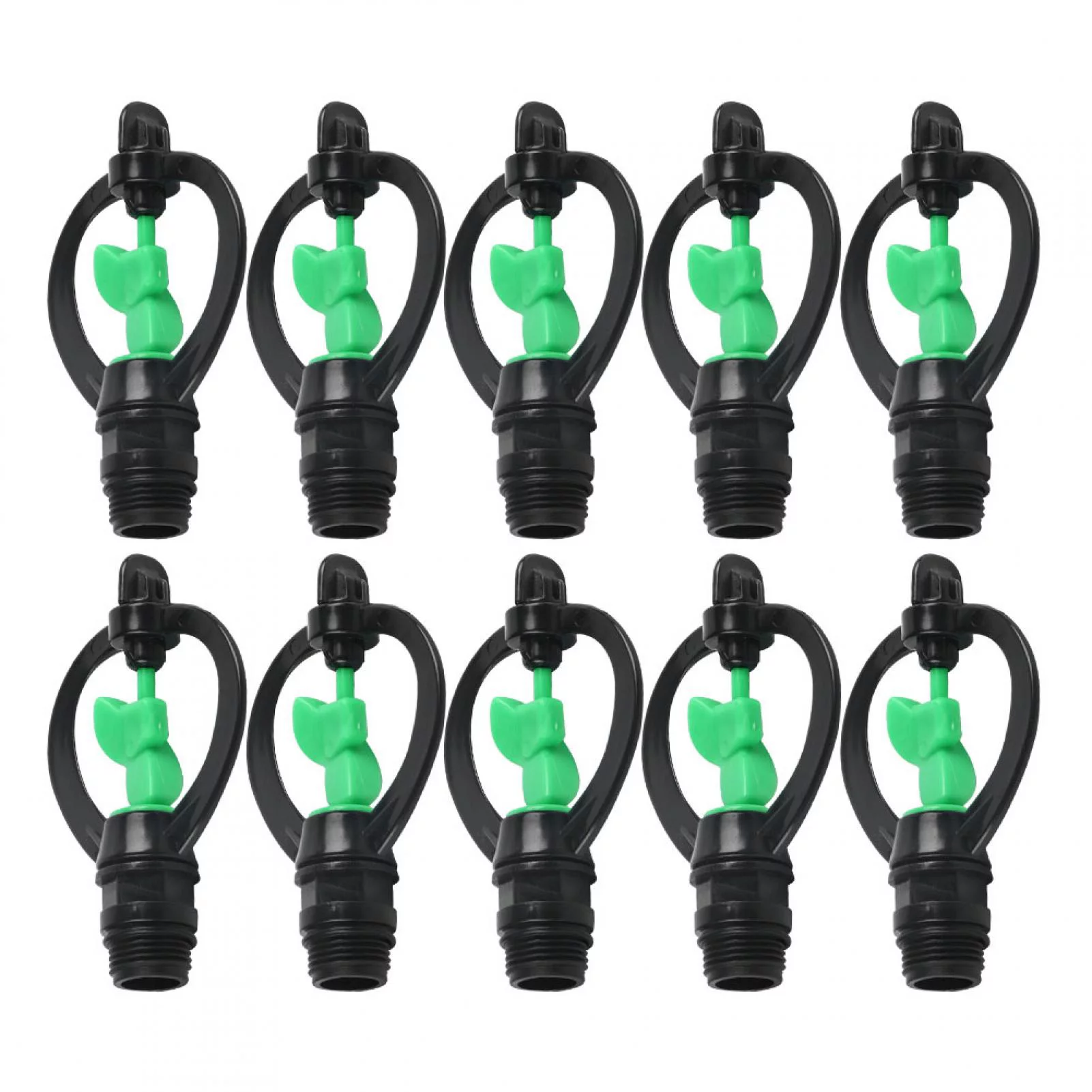 Verdant Touch Sprinkler Nozzle Plastic G1/2in Spray Sprinkler Nozzle, 10Pcs Butterflies Rain Shaped for Agricultural Irrigation