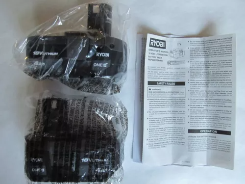 2 PACK GENUINE RYOBI Battery PBP005 LITHIUM-Ion 18V ONE+ 4.0Ah Battery OEM NEW