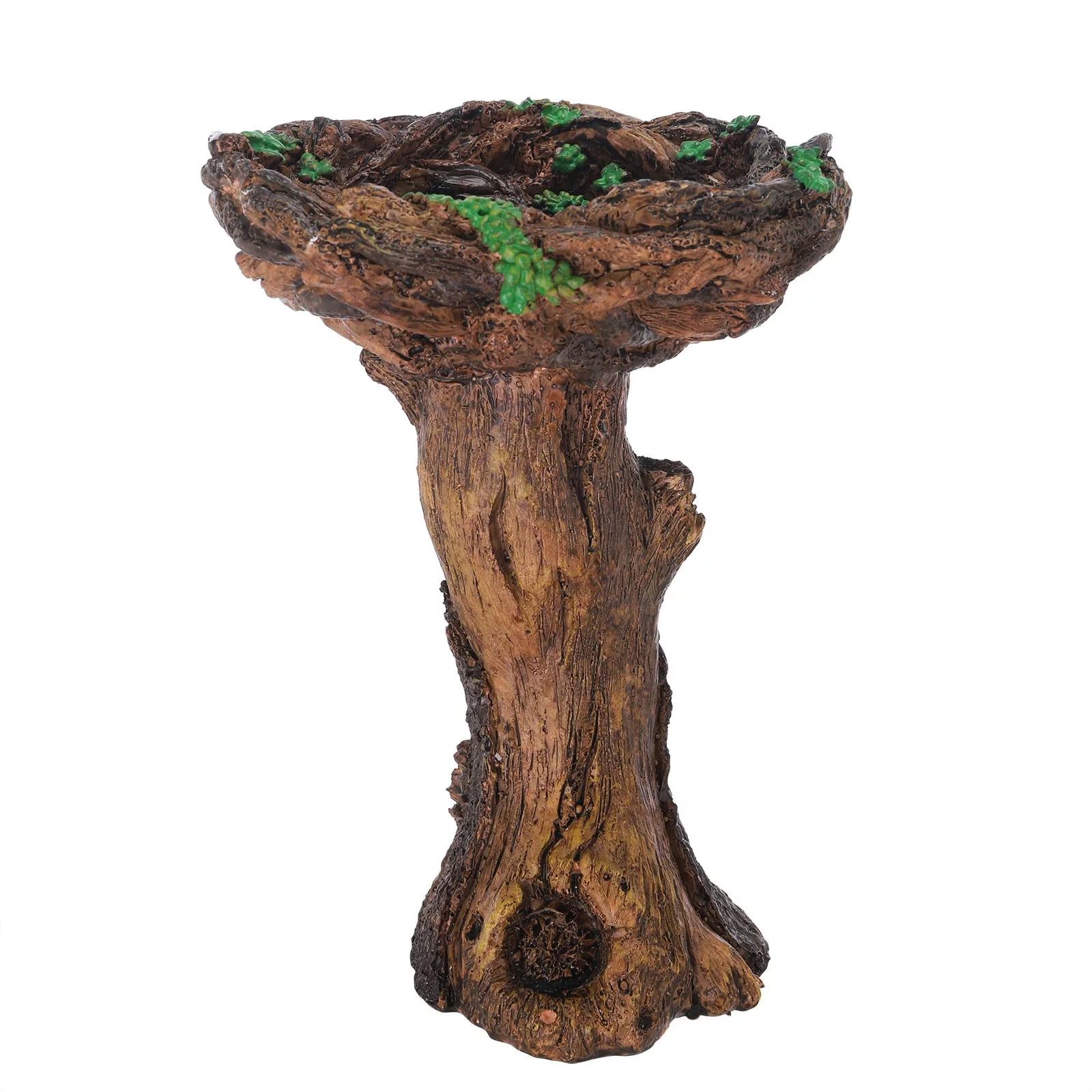 MVNSFEW Squirrel Feeder Metal Antique Bath Bird Decoration Succulents Resin Birdbath for Home Courtyard Garden Patio Lawn & Garden