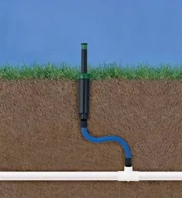 Thrifco 6620321 3/4 Inch MIP x 3/4 Inch MIP x 6 Inch Long Cobra Flexible Sprinkler Riser