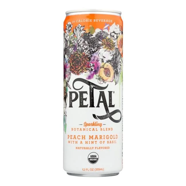 Petal 2447845 12 fl oz Peach Marigold Sparkling Juice