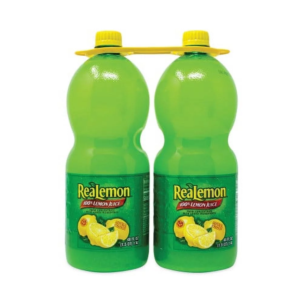 ReaLemon 100% Lemon Juice from Concentrate, 48 oz Bottle, 2/Pack, (22000913)