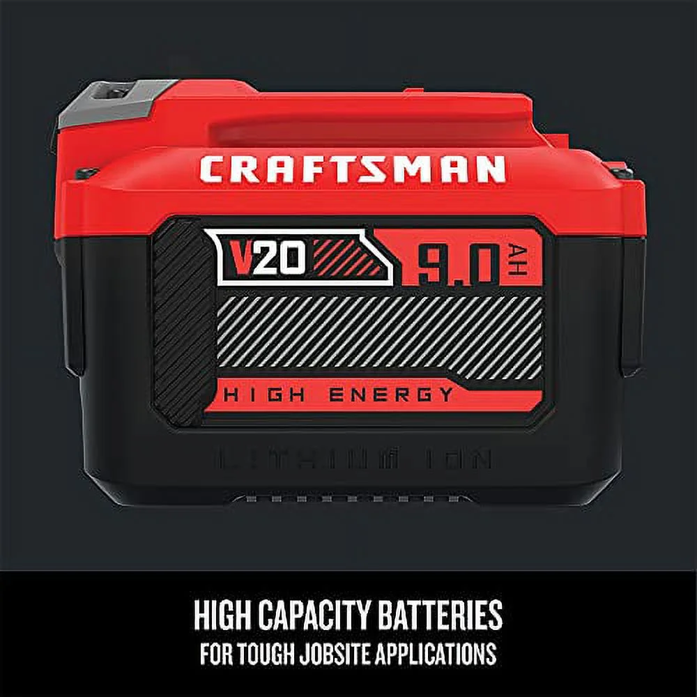 Craftsman  V20  20 volt 9 Ah Lithium-Ion  High Capacity  Battery  1 pc. - Case Of: 1;