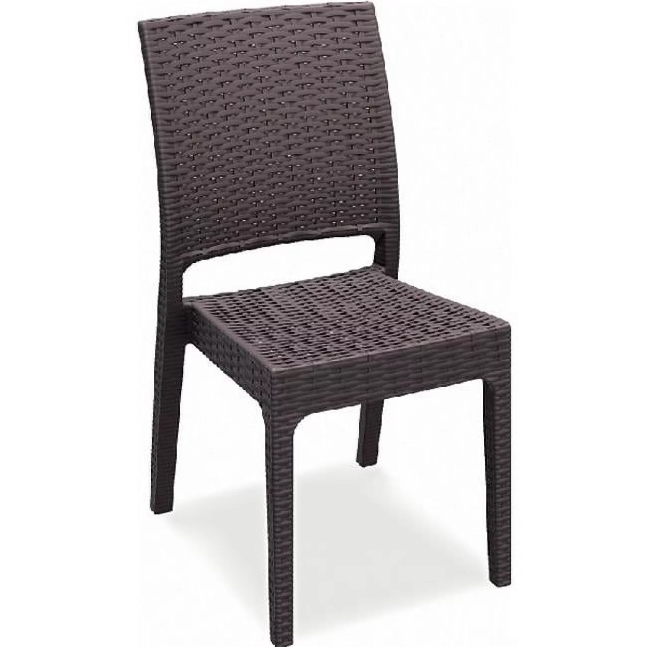 Compamia  Florida Resin Wickerlook Dining Chair Brown - Pack of 2
