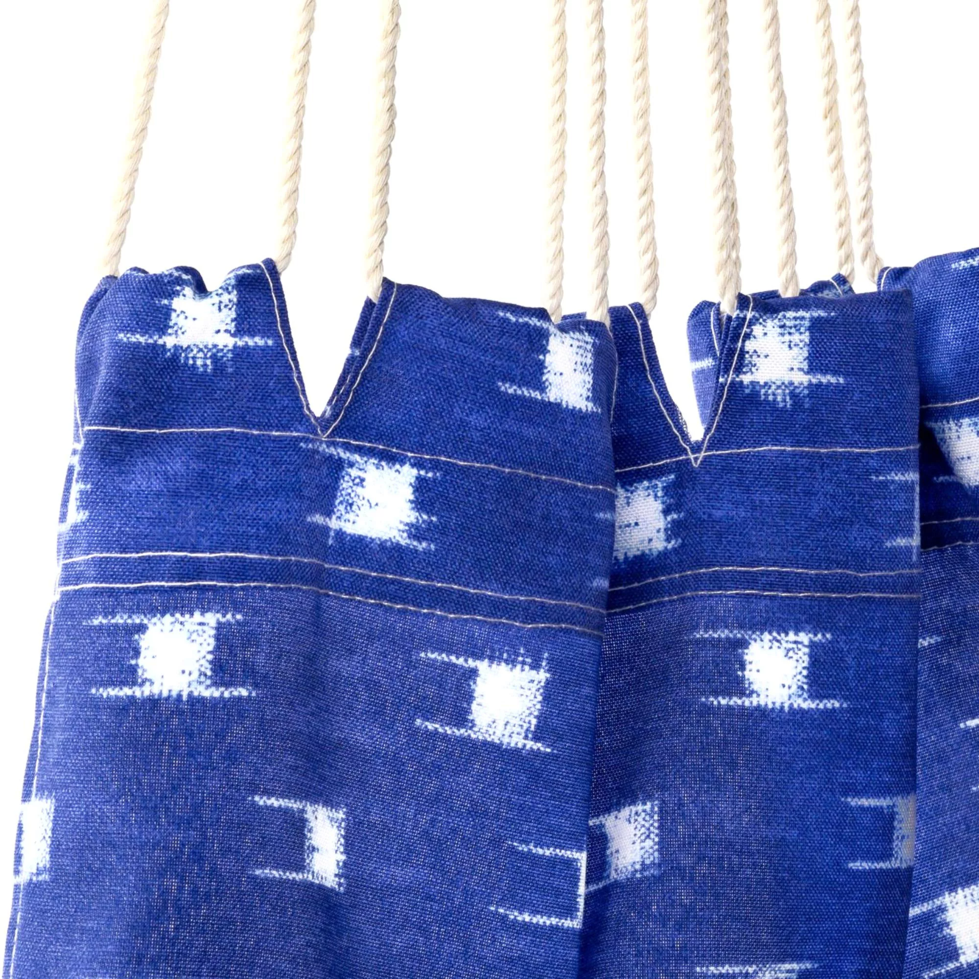 Castaway Living Deluxe Pillowtop Single Swing With Quick Dry Fabric - Blue Dobby Weave