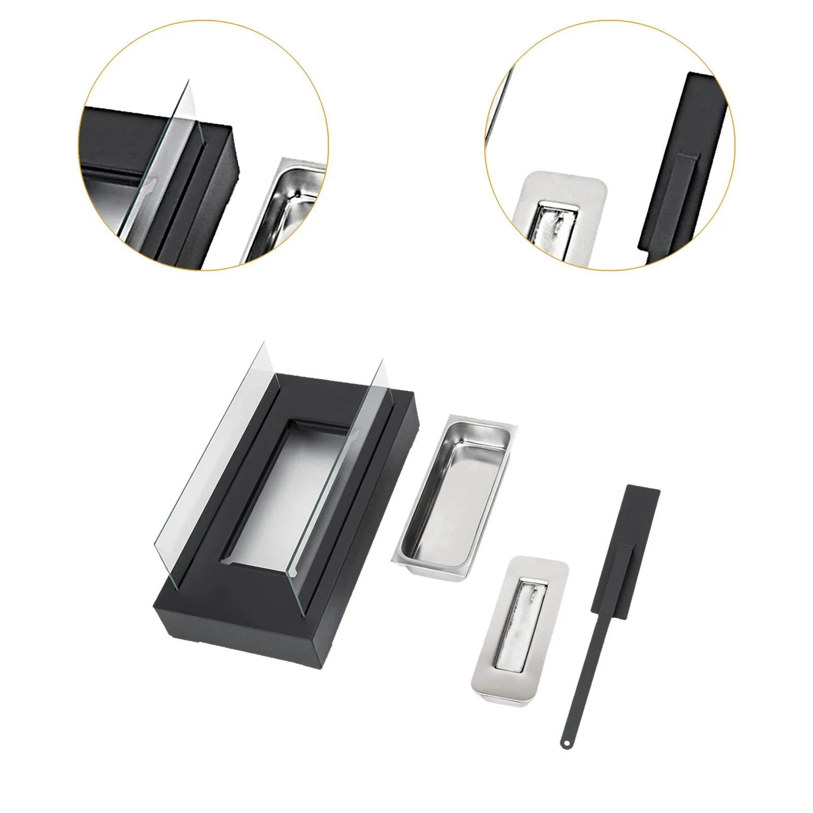 simhoa Tabletop Fire Pit Tabletop Fireplace Realistic Burning Housewarming Gifts Fire Bowls Pot Table Decor for Home Camping Balcony