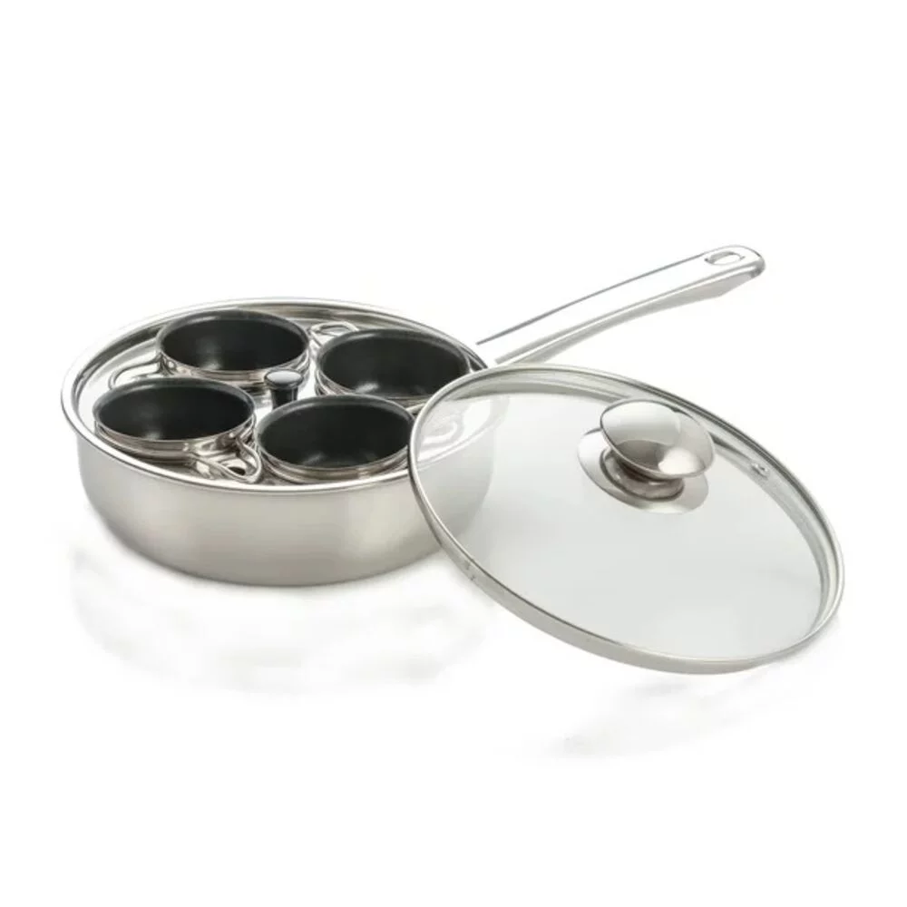 Cook Pro 18/10 Stainless Steel 4-Egg Poacher