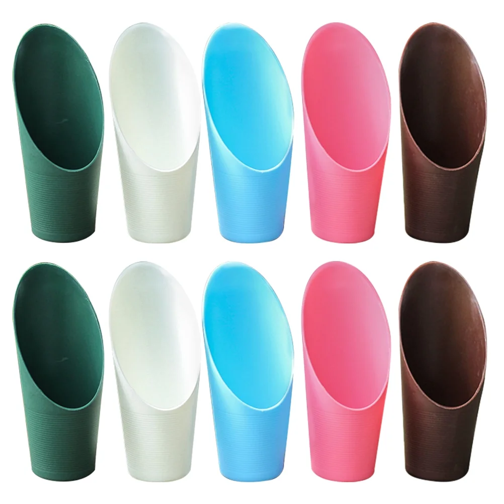 Round Cylinder Shovel Succulent Plant Cup Planting Pp Garden Tools Set Soil Dig Barrel 10 Pcs