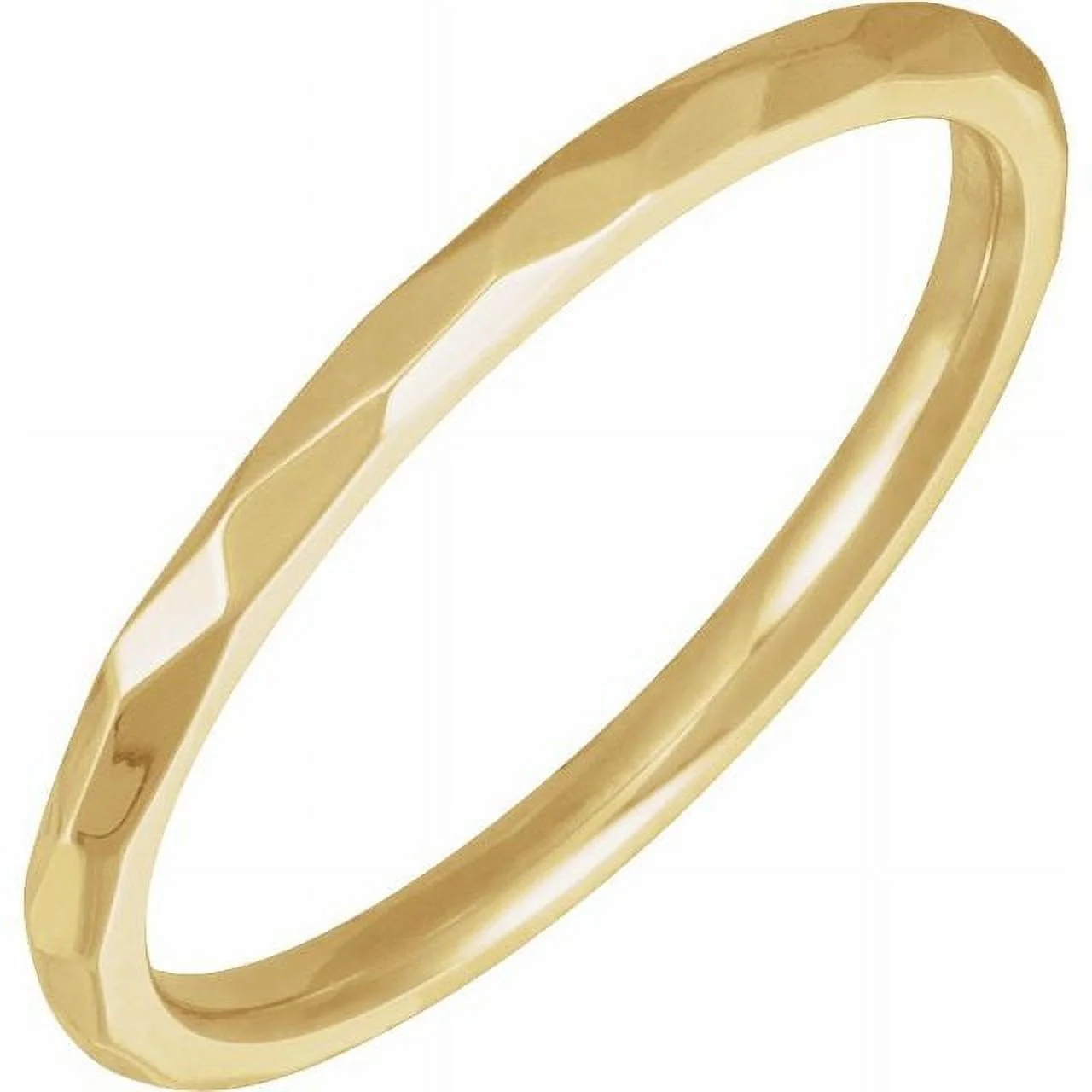 14K Yellow 1.5 mm Textured Patterned Band Size 7 52238:1461:P