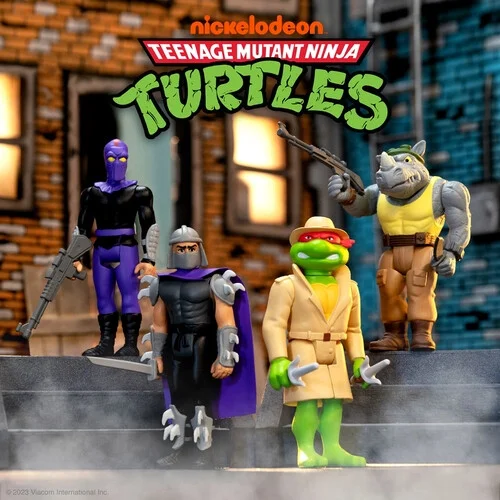 Rocksteady (cartoon) TMNT Teenage Mutant Ninja Turtles Super 7 Reaction Figure
